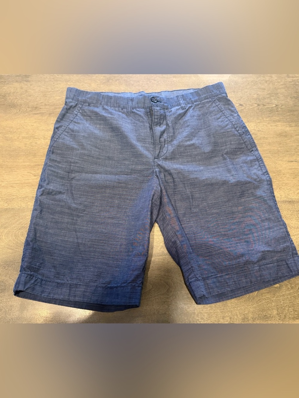 Tommy Hilfiger Navy Textured Flat-Front Men's Shorts